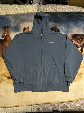 Carhartt Slate Blue Full-Zip Hoodie men’s size 2XL